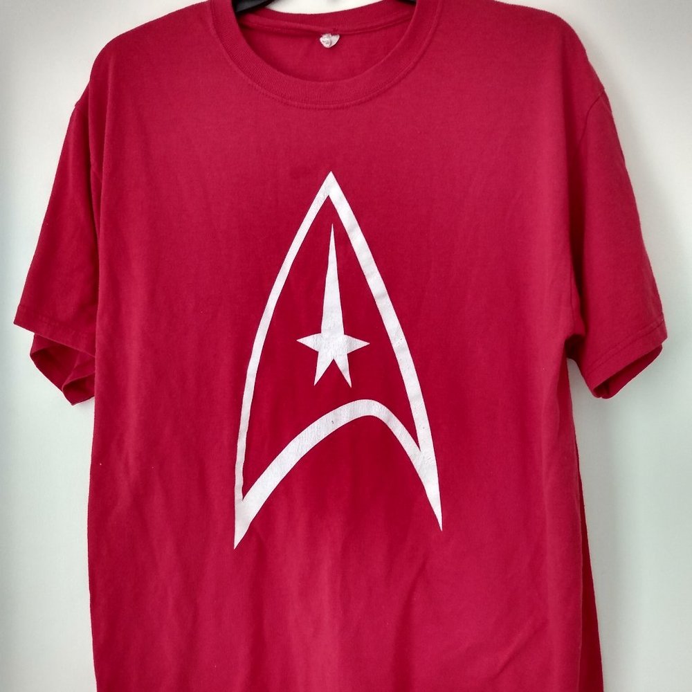 Red Star Trek Logo T Shirt